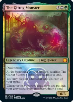 MTG The Gitrog Monster - Foil DCI Judge Promo, Judge Promos, Lightly Played, Eng - Image 1