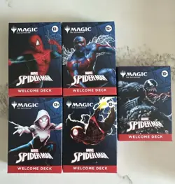 SDCC 2025 Magic The Gathering x Spider-Man Complete Welcome Deck Set (5) - Image 1