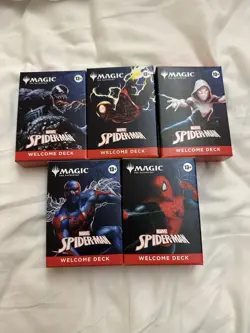 SDCC 2025 Magic The Gathering x Spider-Man Complete Welcome Deck Set (5) - Image 1