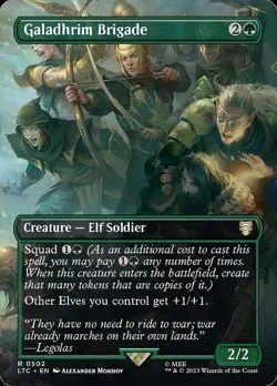 Galadhrim Brigade - Foil Extended Art LTC LP MTG - Image 2