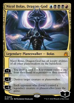 Nicol Bolas, Dragon-God - Foil RVR LP MTG - Image 2
