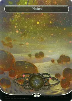 Plains (#486) - Galaxy Foil Extended Art Unfinity LP MTG - Image 2