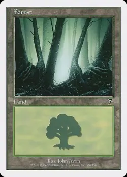 Forest (#330) - Foil 7th Edition MP MTG - Image 1
