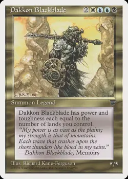 Dakkon Blackblade Chronicles LP MTG - Image 2