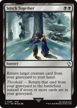 NM Surge Foil Stitch Together, MTG, Final Fantasy Commander, Magic, 286 - Image 2