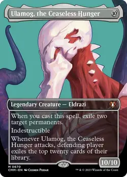 Ulamog, the Ceaseless Hunger - Extended Art CMM NM MTG - Image 2