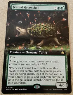 Fecund Greenshell - #362 Regular (Extended Art) Bloomburrow - Mtg - Image 2
