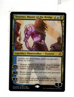 MTG SkeenAB Tezzeret Master of the Bridge BAB PROMO FOIL from War o t Spark. NM. - Image 3