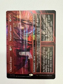 Charred Foyer / Warped Space Borderless (NM Foil) DSK-0340 Mythic MTG - Image 1