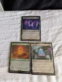 Magic the Gathering Final Fantasy Lot Of 3 Crystals Earth Wind Darkness NM - Image 5