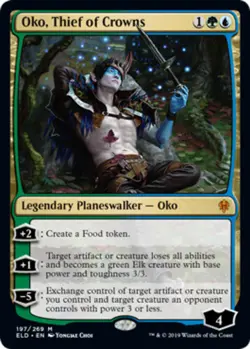 [1x] Oko, Thief of Crowns Near Mint, English Throne of Eldraine MTG Magic - Image 1