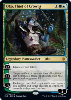 [1x] Oko, Thief of Crowns Near Mint, English Throne of Eldraine MTG Magic - Image 2