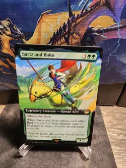 MTG Final Fantasy FIN 0469 Bartz and Boko Extended Art FOIL - Image 1
