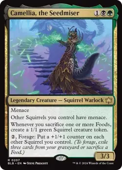 NM Foil Camellia, the Seedmiser, MTG, Bloomburrow, Magic the Gathering, 207 - Image 1