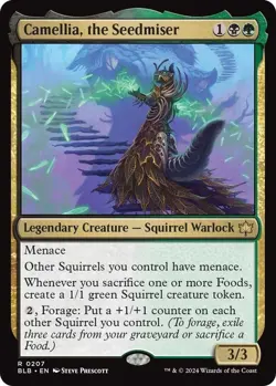 NM Foil Camellia, the Seedmiser, MTG, Bloomburrow, Magic the Gathering, 207 - Image 2