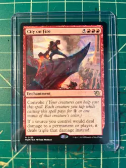 Magic: The Gathering MTG City on Fire March of the Machine 0135 Regular - NM - Image 1