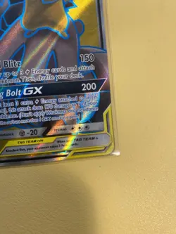 Pokemon TCG Card - Pikachu & Zekrom GX Tag Team 162/181 Full Art Holo Rare MP - Image 4