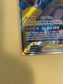Pokemon TCG Card - Pikachu & Zekrom GX Tag Team 162/181 Full Art Holo Rare MP - Image 5