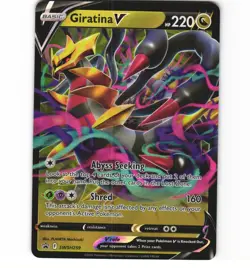 Pokemon Giratina V SWSH259 Sword & Shield Black Star Promo Holo LP Card - Image 1