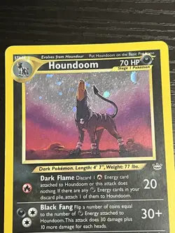 Pokemon TCG Houndoom 08/64 Neo Revelation Holo Vintage Rare Card WOTC 2000 LP - Image 7