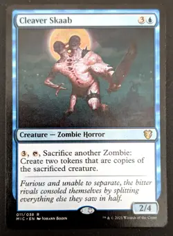 MTG ~ CLEAVER SKAAB ~ COMMANDER: INNISTRAD: MIDNIGHT HUNT ~ RARE 011 ~ NEAR MINT - Image 1