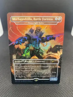 MTG Mechagodzilla, Battle Fortress/Hangarback Walker NM/Foil Welcome Back Promo - Image 1