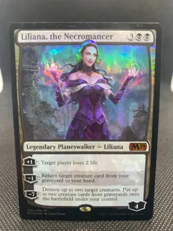 MTG Liliana, the Necromancer Core Set 2019 LP/Foil English - Image 1