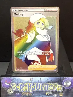 Pokemon Card Melony 218/198 Chilling Reign Full Art Secret Rainbow Rare NM - Image 1