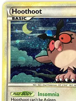 Hoothoot LP HeartGold SoulSilver Promo HGSS05 Pokemon TCG Holo - Image 4