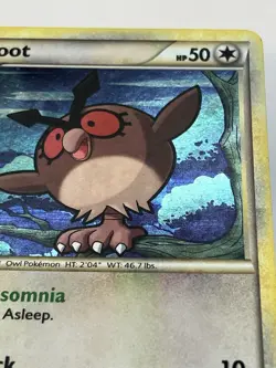 Hoothoot LP HeartGold SoulSilver Promo HGSS05 Pokemon TCG Holo - Image 8