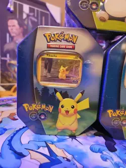 PokÃ©mon GO Gift Tins (Set of 3) POKEMON TCG - Sealed Pikachu Snorlax Blissey - Image 3
