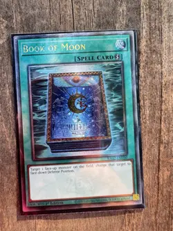 *** BOOK OF MOON *** 1ST EDITION QUARTER CENTURY SECRET RARE RA02-EN050 YUGIOH - Image 1