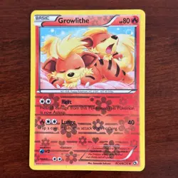 Growlithe RC4/RC25 Uncommon Radiant Collection Legendary Treasures Pokemon Card - Image 1