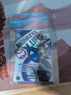 One Piece Monkey.D.Luffy EB02-010 La Dodgers Promo Card - Image 1