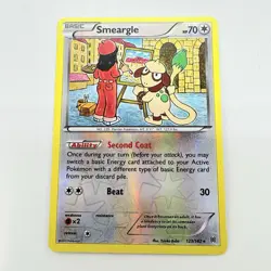 Pokemon TCG Smeargle #123/162 XY Breakthrough Reverse Holo Card 2015 NM - Image 1