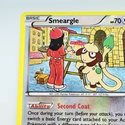 Pokemon TCG Smeargle #123/162 XY Breakthrough Reverse Holo Card 2015 NM - Image 3
