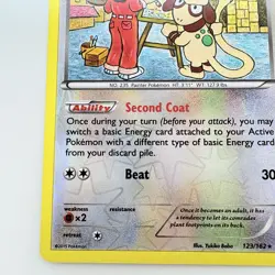 Pokemon TCG Smeargle #123/162 XY Breakthrough Reverse Holo Card 2015 NM - Image 6