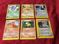6 E Reader Pokemon Card Lot (conditions Vary) - Image 1
