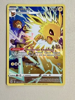 Jolteon Sword & Shield Brilliant Stars TG04/TG30 Trainer Gallery Pokemon NM âœ¨ - Image 1