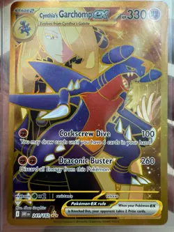 Cynthia's Garchomp ex 241/182 HYPER RARE Destined Rivals Pokemon TCG PACK FRESH - Image 1