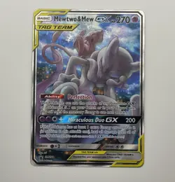 Pokemon Mewtwo & Mew GX Sun & Moon SM191 Power Partnership Tin Promo - Image 2