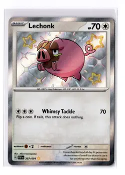 Lechonk - 207/091 Scarlet & Violet Paldean Fates Shiny Rare - NM - POKEMON TCG - Image 1