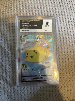 Pokémon TCG VMAX 024/028 S8a Pikachu 25th Anniversary Card Japanese - Ace 9 - Image 1