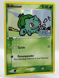 Bulbasaur 45/100 EX Crystal Guardians Reverse Holo Stamped Pokemon TCG Card - Image 5