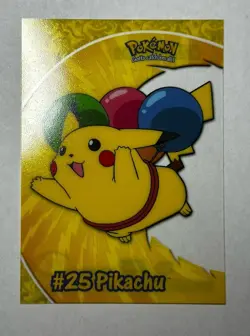 2000 Topps Pokemon Pikachu #PC1 #25 TV Animation Clear Card NM - Image 2