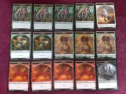 Magic the Gathering lot Token 14+ Horse Dinosaur Snake Dragon Demon Cards Clean - Image 10