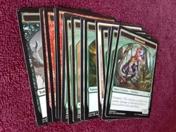 Magic the Gathering lot Token 14+ Horse Dinosaur Snake Dragon Demon Cards Clean - Image 12