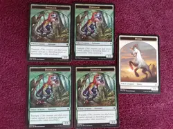 Magic the Gathering lot Token 14+ Horse Dinosaur Snake Dragon Demon Cards Clean - Image 4