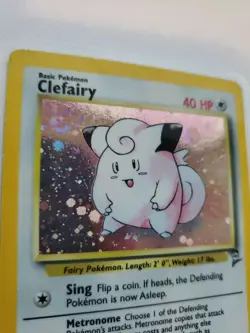 Clefairy Base Set Holo Pokemon Card Jungle Fossil WOTC - Image 2