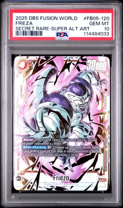 2025 DRAGON BALL SUPER CARD GAME FUSION WORLD NEW ADVENTURE FRIEZA PSA 10 - Image 1
